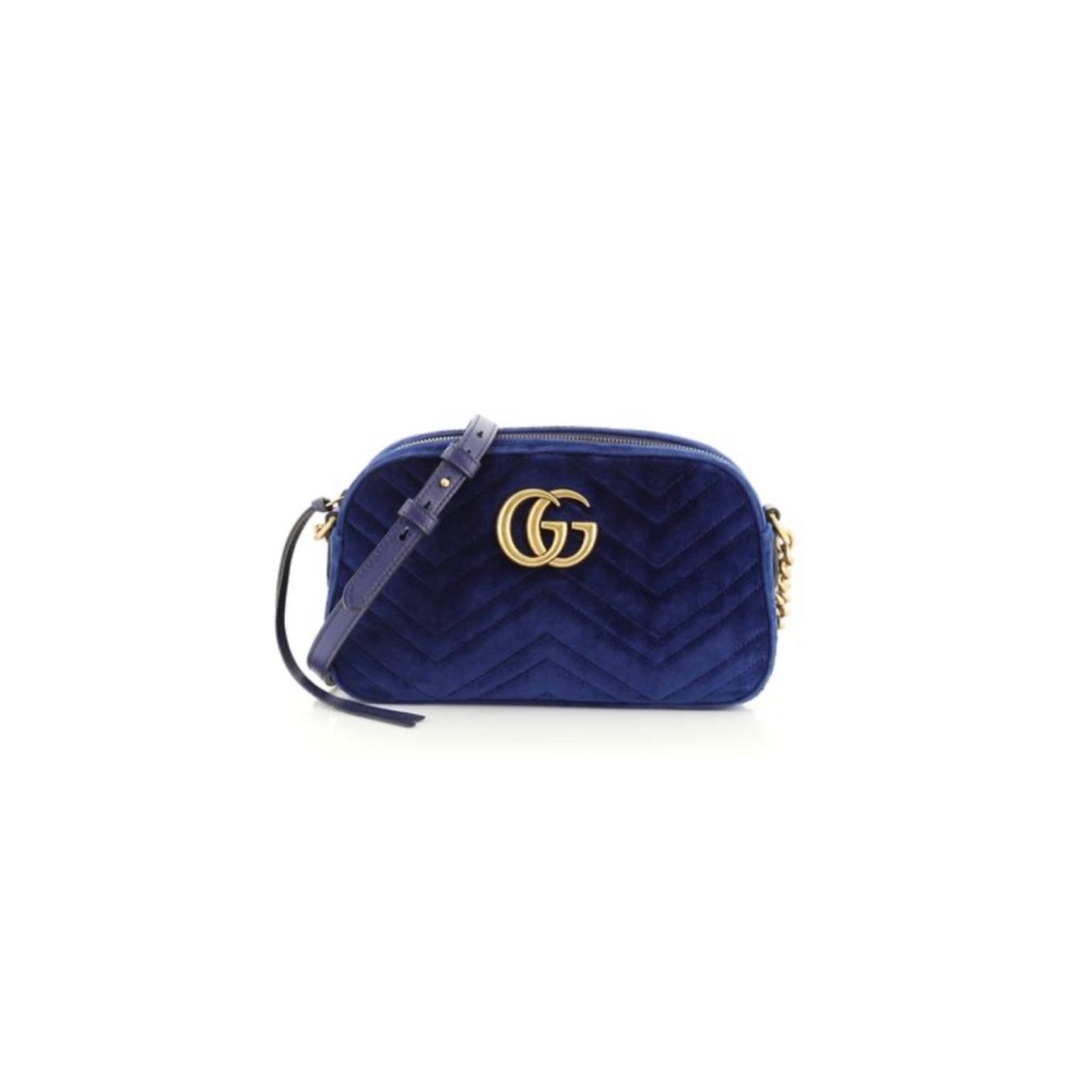 Gucci GG Marmont Shoulder Bag Velvet Small